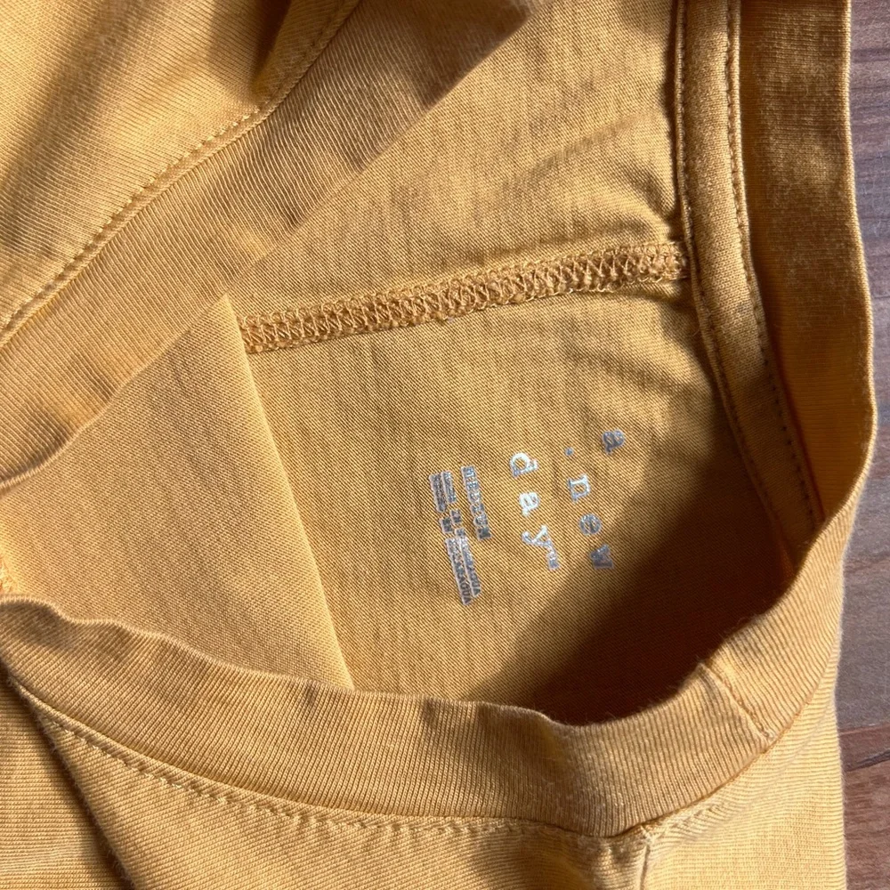 A New Day Mustard Tee - Picture 3 of 5